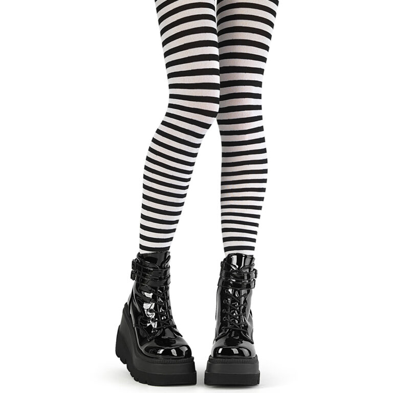 Opaque Striped Tights